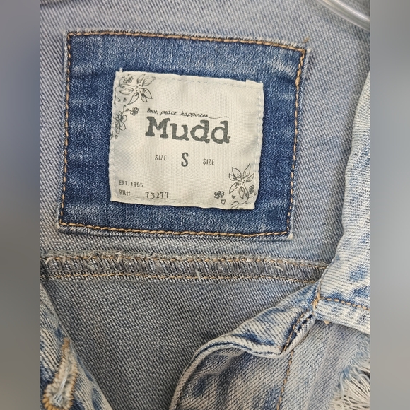 Mudd Denim Jeans jacket light wash size small - Picture 2 of 3